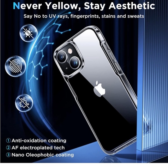 New for iPhone 15 Case14, 13 Case Clear Mil-Grade Drop Protection - Picture 5 of 8